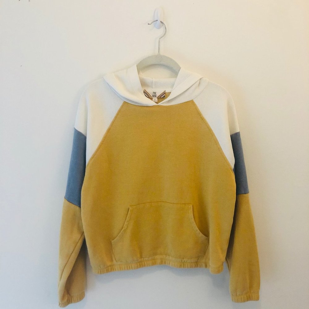 Macy's Pink Rose Colorblock Hoodie